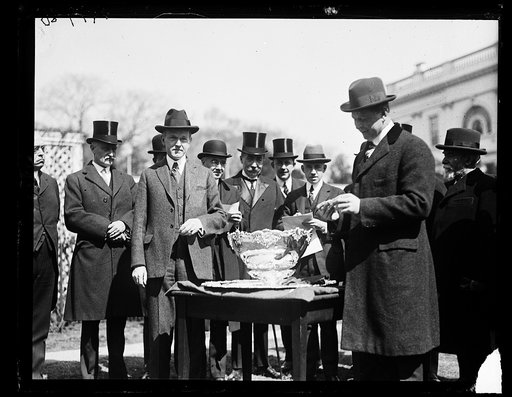 Internat'l tennis matches Davis Cup at the W.H. [i.e., White House