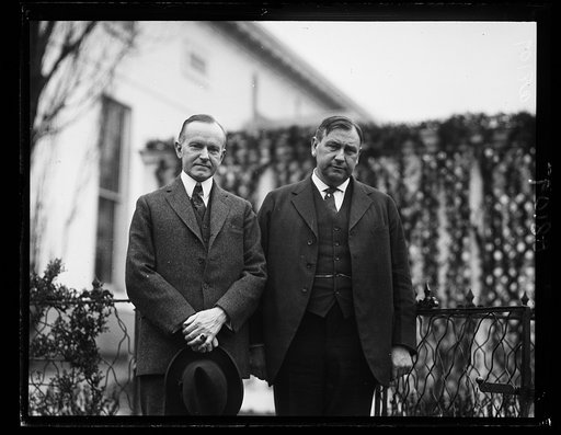 Pres. Coolidge and Atty. Gen. Harlan Fiske Stone at the White House