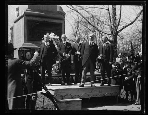Ceremony at Daniel Webster statue [Washington, D.C.