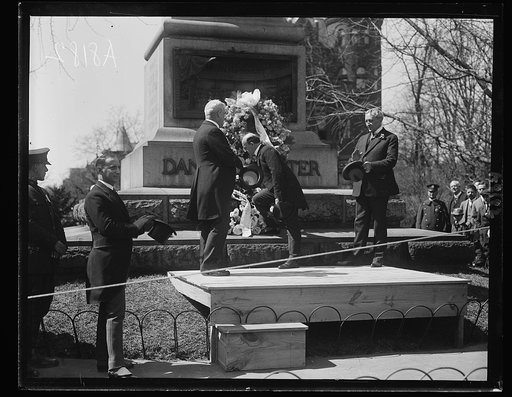 Ceremony at Daniel Webster statue. Washington, D.C.