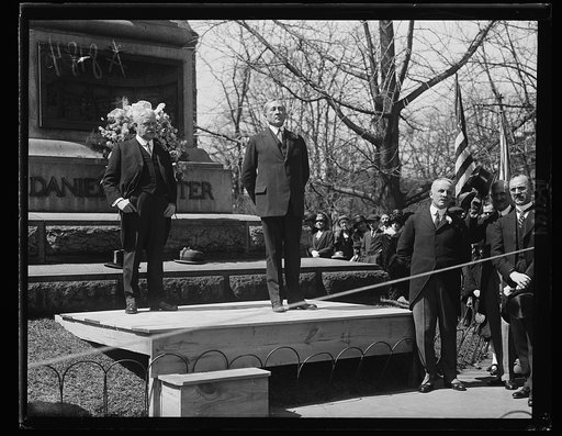Ceremony at Daniel Webster statue [Washington, D.C.