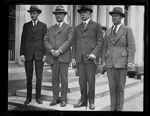 Men at White House, Washington, D.C.