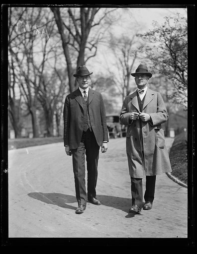 Curtis D. Wilbur, left