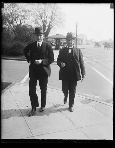 William E. Borah, right