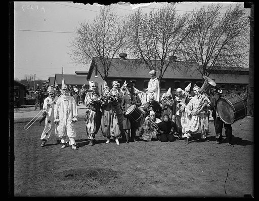 Clown band at Society Circus, Ft. Myer, Va. April 23