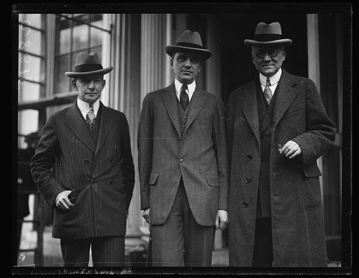 Charles Dawes, left