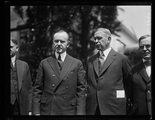 Calvin Coolidge, Hubert Work, and Henry C. Wallace