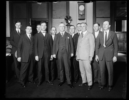 Group: Harry S. New, center front