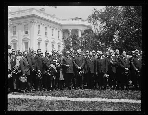 One hundred members of the Phila. Medical Club at White House with Pres. Coolidge