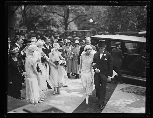 Mr. and Mrs. [...]wman Carter after being married at St. Matthews Church in Wash., May 17. Mrs. Carter is the daughter of Mr. and Mrs. Warwick Montgomery and a neice of the late Chief Justice White of the Supreme Court