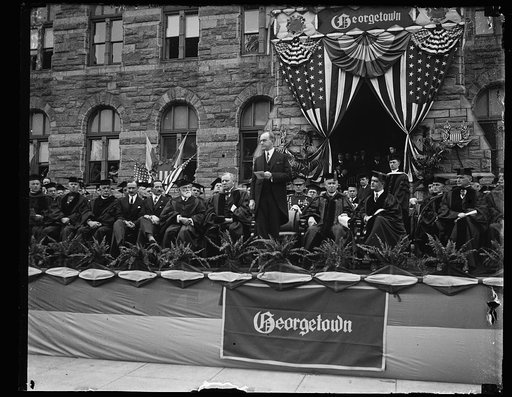 President Coolidge at Georgetown