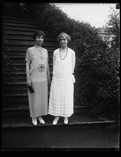 Mrs. Coolidge and Mrs. Dawes snapped at the White House