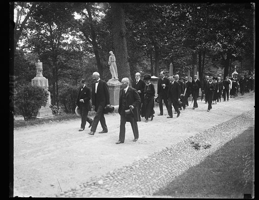 Alvan [i.e., Alvey] A. Adee's funeral in Oak Hill Cemetary