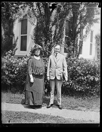 Mrs. Harriet Taylor Upton and Pres. Coolidge [White House, Washington, D.C.