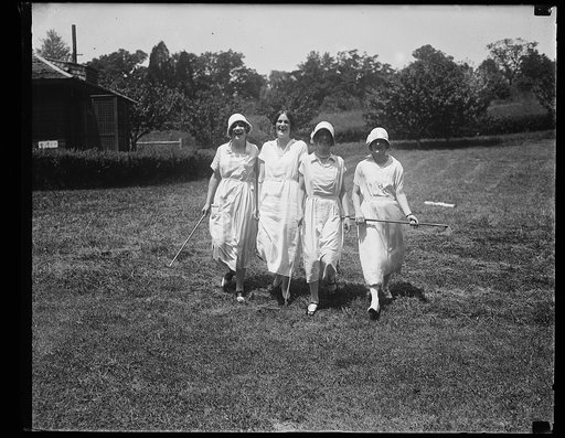 Rock Creek Park scenes. Young women