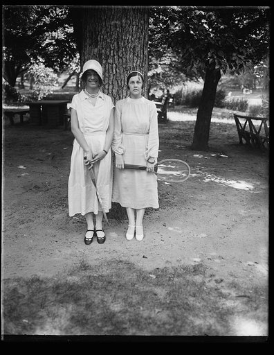 Rock Creek Park scenes. Young women