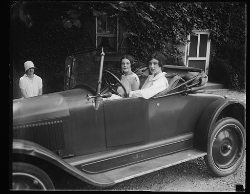 Rock Creek Park scenes. Young women