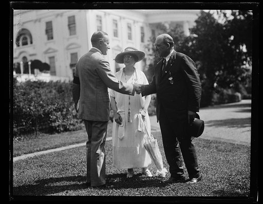 Calvin Coolidge, left; White House, Washington, D.C.