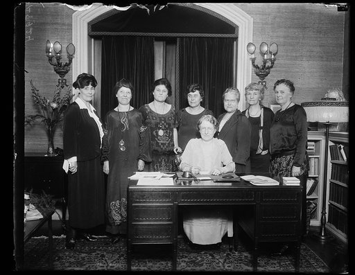 Group of women at desk
