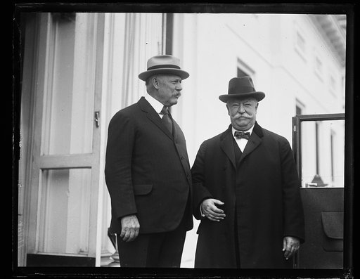 William H. Taft, right
