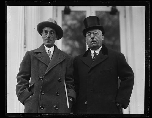 Ambassador Riano, of Spain, with Duke of Alba, whom he introduced to Pres. Coolidge Oct. 22nd [White House, Washington, D.C.