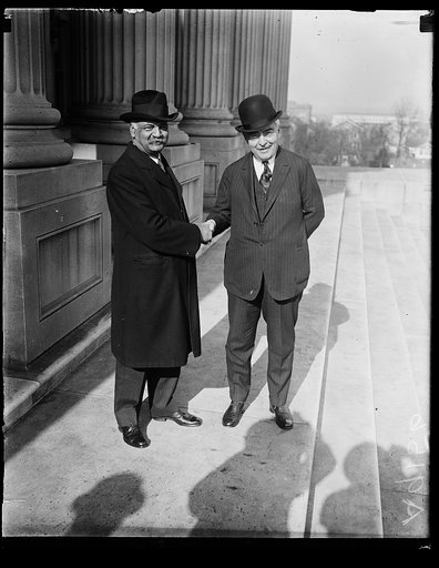 Charles Curtis, left