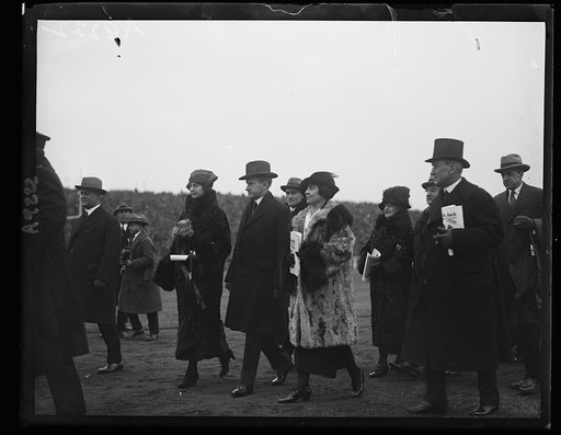 Left to right: Mrs. Jackson, Pres. Coolidge, Mrs. Coolidge, Mayor Jackson, of Baltimore, at the Army-Navy football game