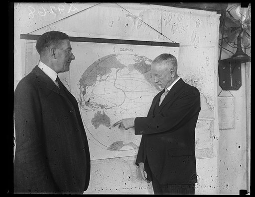 Curtis D. Wilbur, left