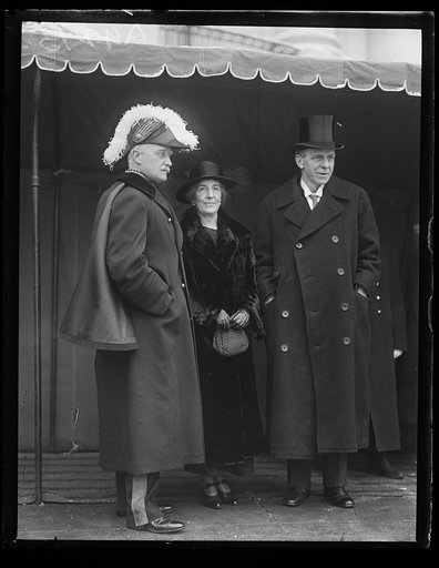 British Ambassador Esme Howard at left