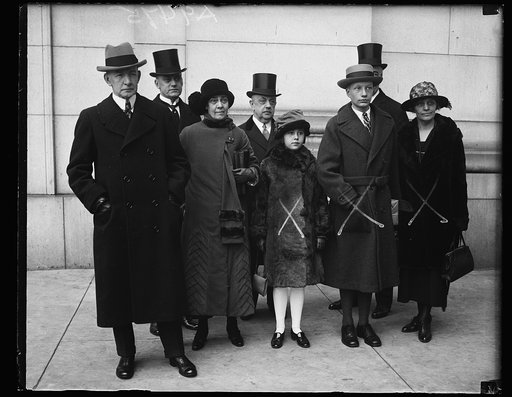 Charles G. Dawes, left; with group