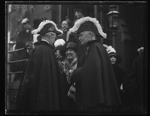 British ambassador Esme Howard at right