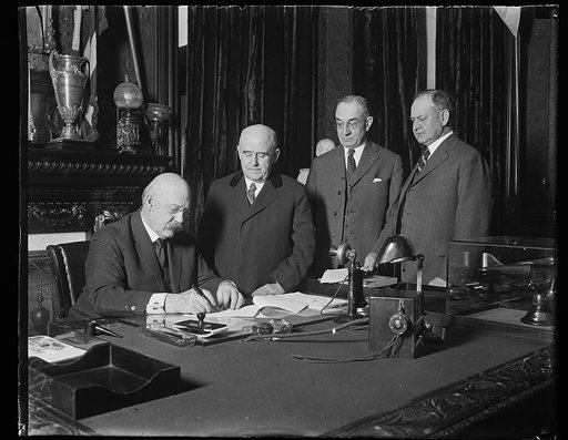 John W. Weeks, left