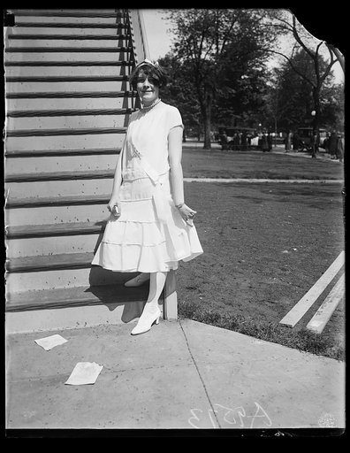 Miss Katherine A. Young of Valley City, North Dakota, D.A.R. page, at the D.A.R. Auditorium, Washington, D.C.