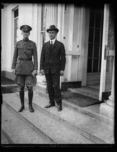 Col. Sherwood Cheney (left) with Sherrill, whom he will succeed as Senior Military [...] house