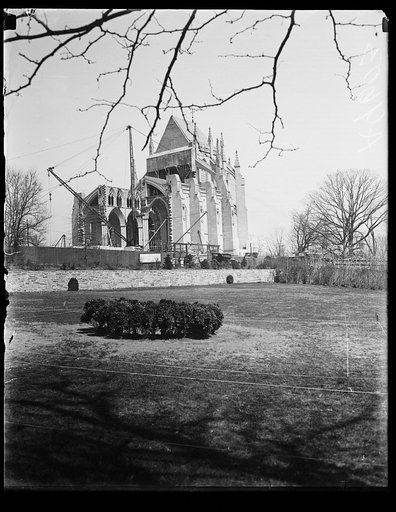 National Cathedral under construction. Washington, D.C.