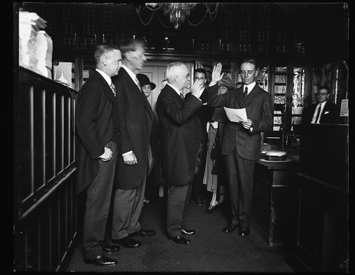 Swearing in with William D. Mitchell