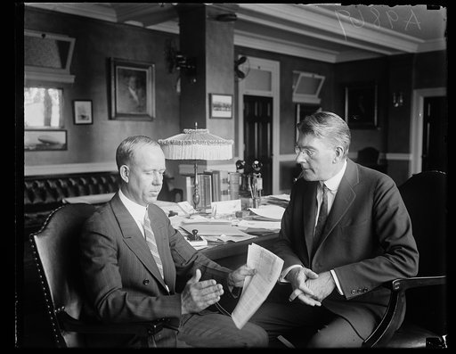 Curtis D. Wilbur, right
