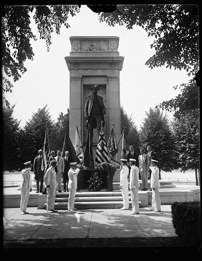 Ceremony at John Paul Jones Memorial, Washington, D.C.