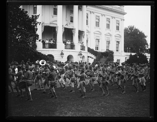Marching band at White House, Washington, D.C.