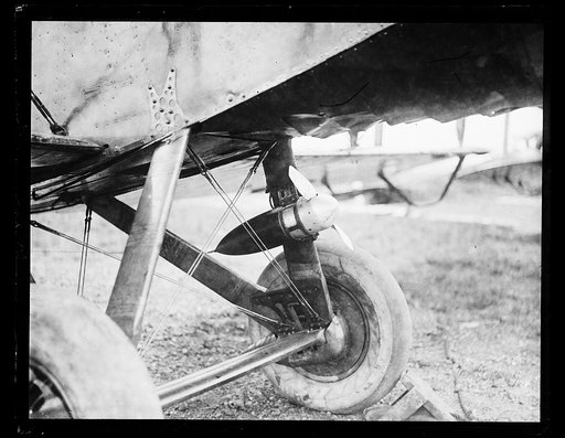 Wheels and underside of aircraft