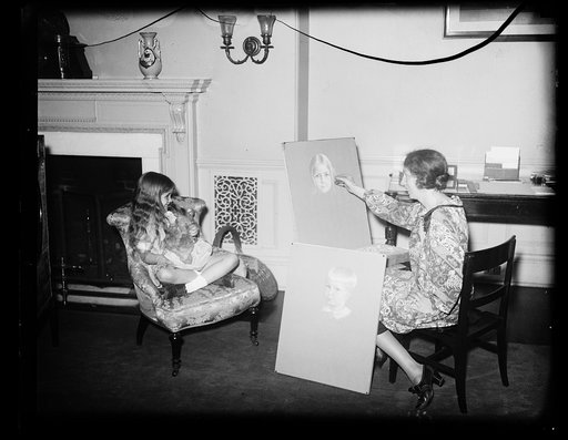 SISTIE DALL POSES FOR PORTRAIT BY MISS McCARTNEY