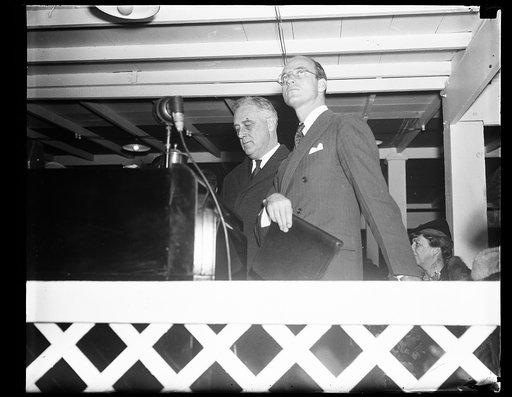 PRESIDENT ROOSEVELT AND SON JAMES