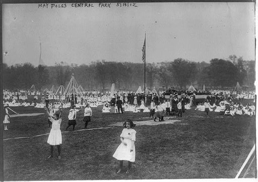 May poles in Central Park, NYC