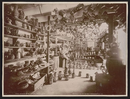 Interior of the pottery, Biloxi, Miss.