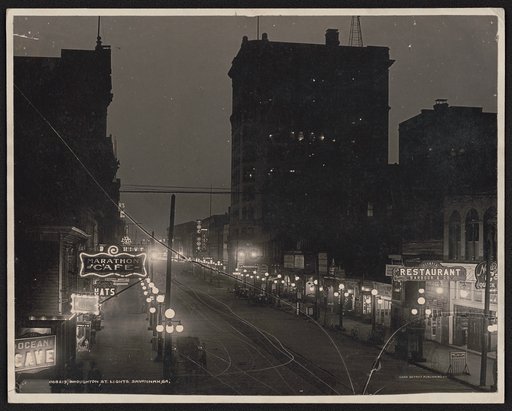 Broughton St. lights, Savannah, Ga.