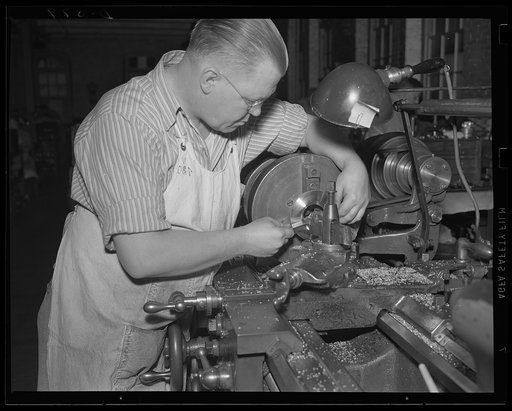 Two-in-one operation. Boring and tapering the ring for a setter fuze in a large Army arsenal