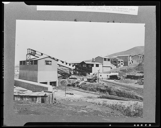 Bolivia. Part of the new plant of the 20th Century mine (Patino Mines and Enterprises)