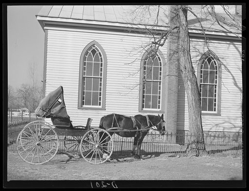 Shenandoah Valley. Sunday morning in the Shenandoah Valley. Saint Paul's Evangelical Reformed church is out in the country just north of Weyer's Cave