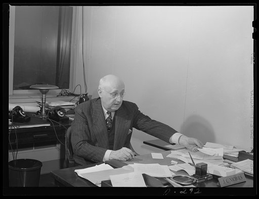 Jesse C. Nichols, chief of Supplies Section, Production Division. Formerly president of the J.C. Nichols Company