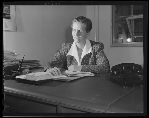 Caroline F. Ware, head of Program Materials Unit of the Consumer Relation Section of the Consumer Division, Office of Price Administration (OPA)